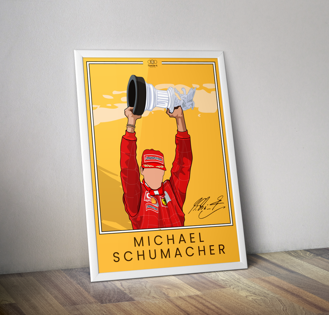 Michael Schumacher formule 1 I Affiche formule 1