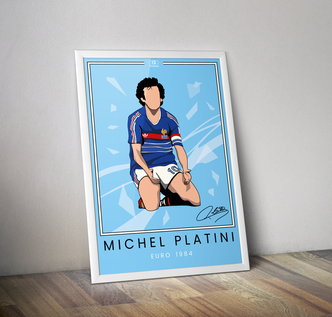 Affiche Platini Euro 1984 I Affiche Michel Platini France