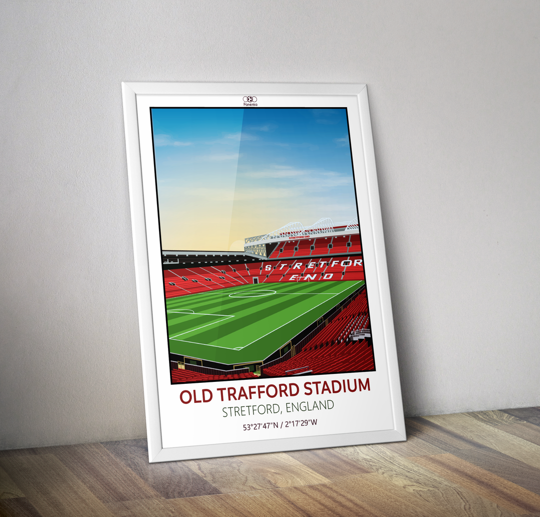 Affiche stade Old Trafford I affiche stade anglais Stretford
