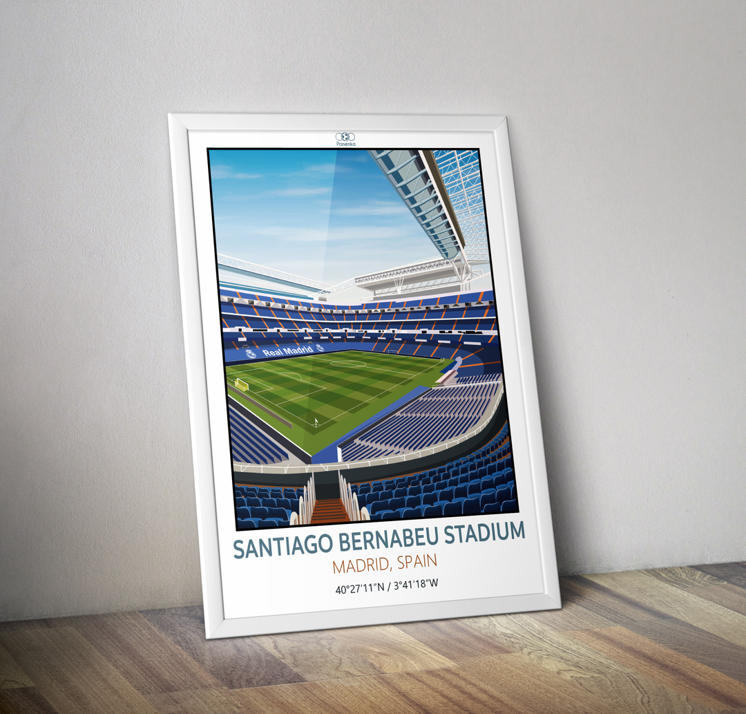 Affiche stade Santiago Bernabeu I Affiche Real Madrid