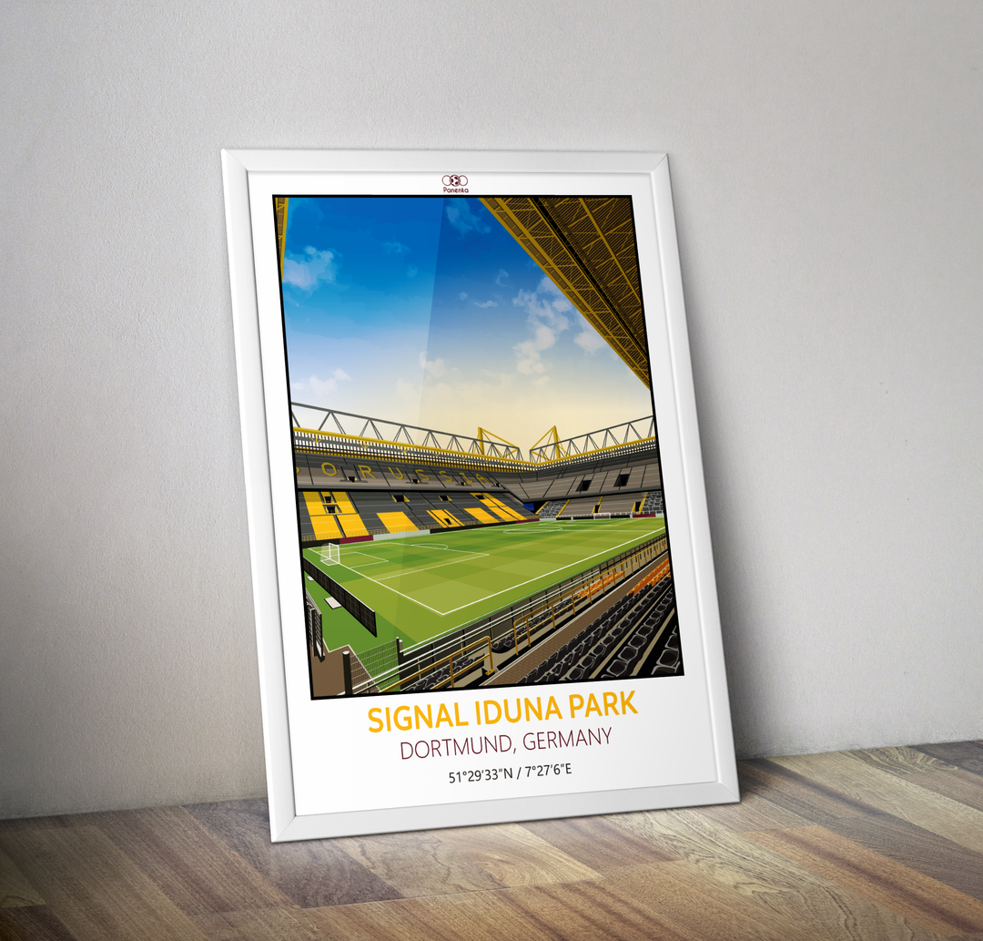 Affiche stade signal Iduna Park Dortmund I Affiche stade Allemand