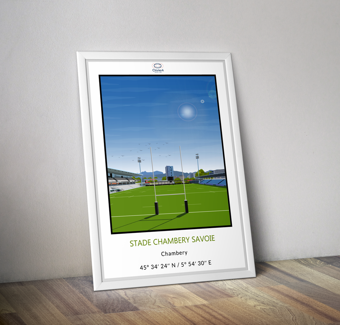Affiche stade rugby Chambery Savoie I Stade rugby