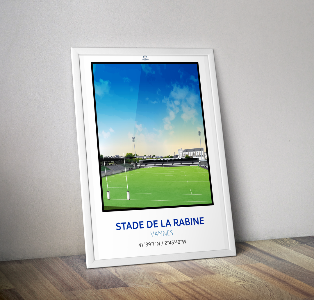 Affiche stade rugby La Rabine - Rugby Vannes