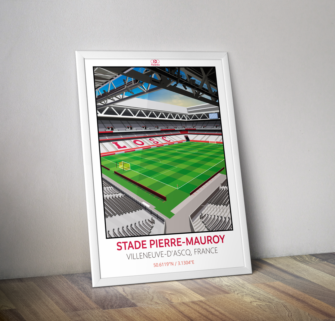 Affiche stade Pierre Mauroy Lille I Affiche LOSC Lille