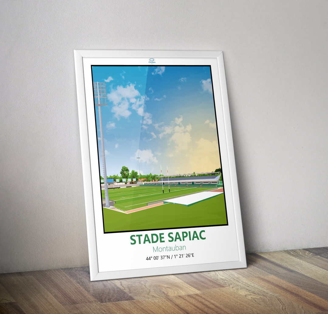 Affiche stade rugby nouveau Sapiac I Affiche stade Montauban