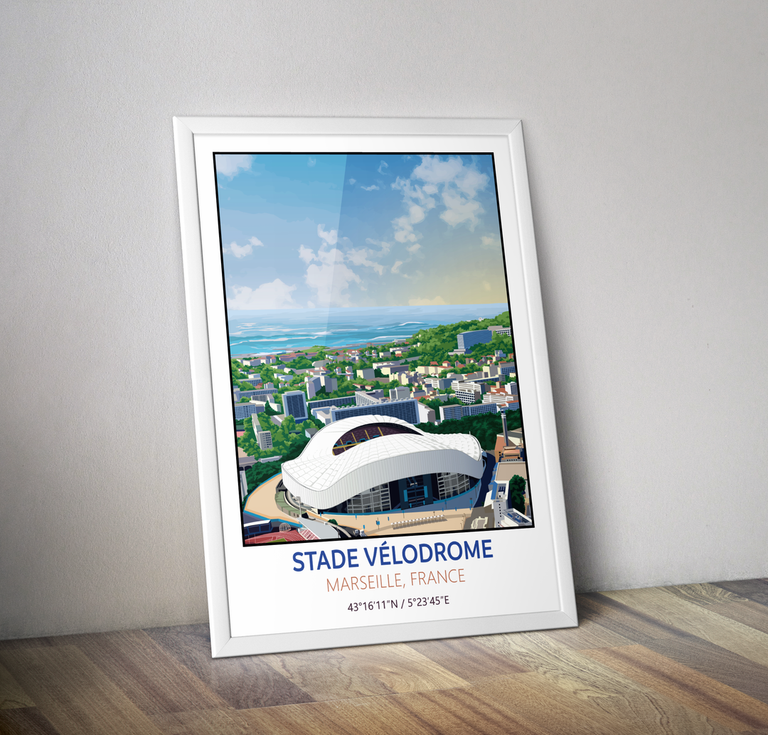 Affiche stade Vélodrome Marseille OM I Affiche droit au but