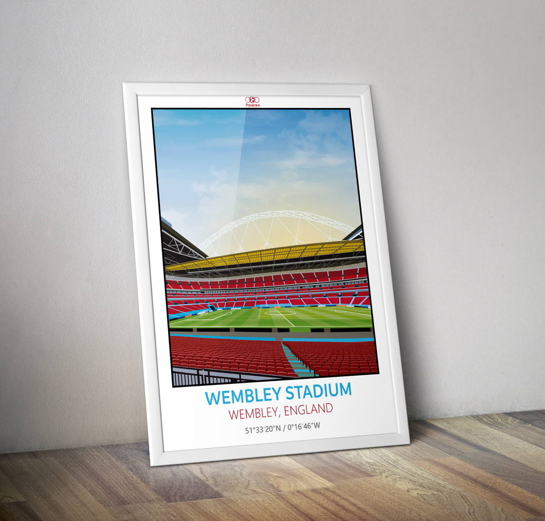 Affiche stade de Wembley I Affiche stade de foot anglais