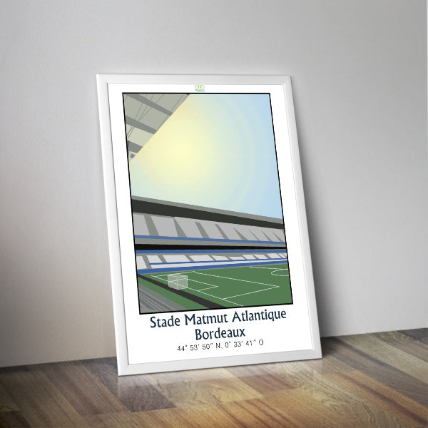 Affiche stade de foot de Bordeaux I Affiche stade de foot I Girondins de Bordeaux