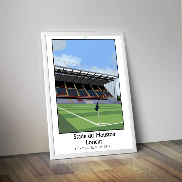Affiche du stade de Lorient I Stade du Moustoir I Stade de foot