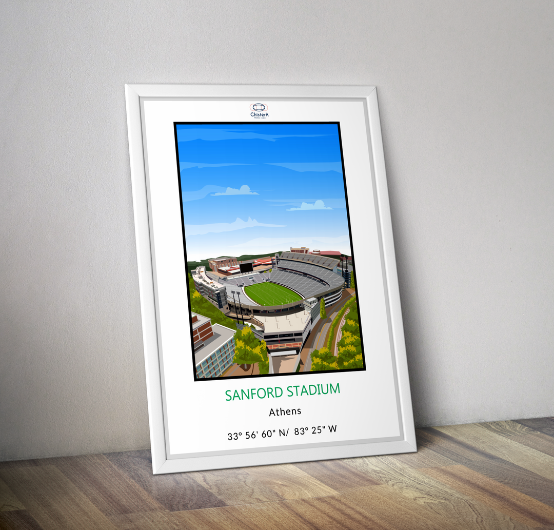 Sanford stadium I Affiche stade USA Géorgie
