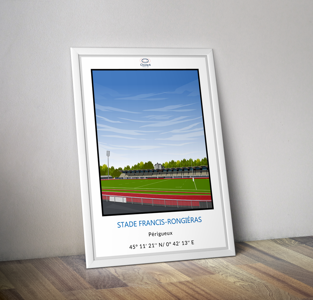Stade Francis Rongérias I Affiche stade rugby de Périgueux
