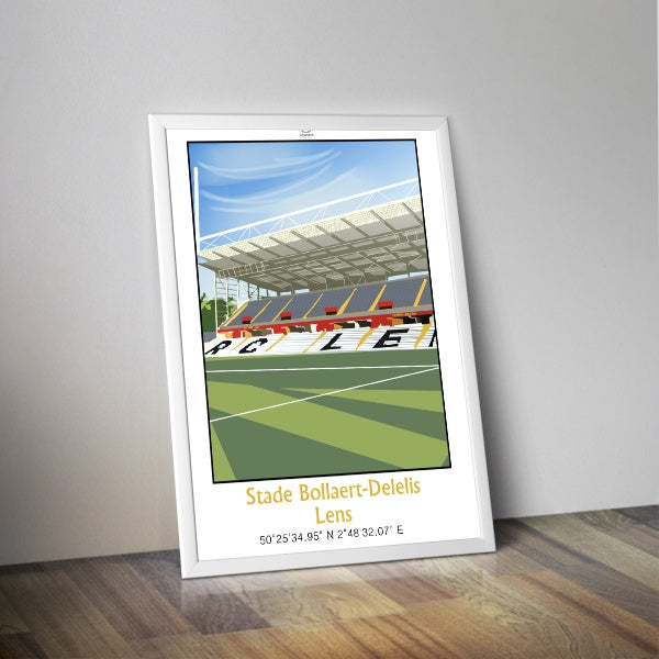 Affiche Lens football - Stade Bollaert Delelis