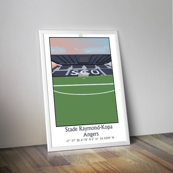 Affiche stade foot ANGERS I Affiche de foot Raymond Copa