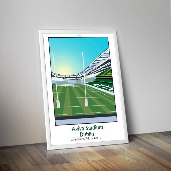 Affiche rugby stade Dublin I Affiche Cardiff I Aviva