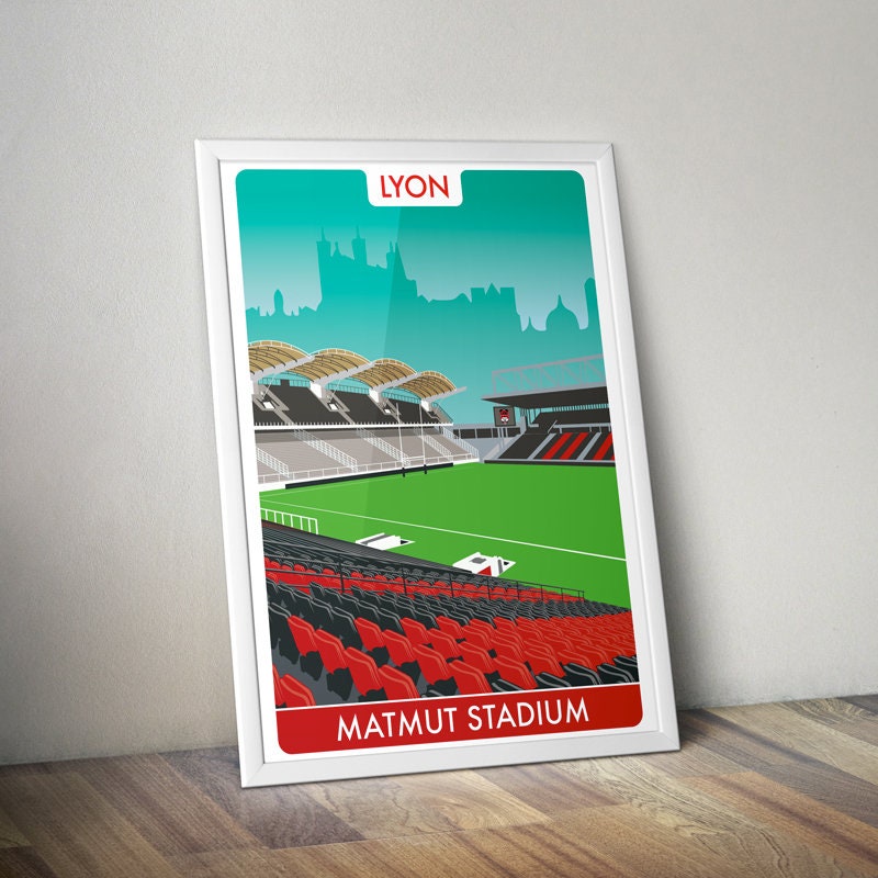 Affiche stade du LOU I Stade rugby I La meute I Rugby I Matmut stadium