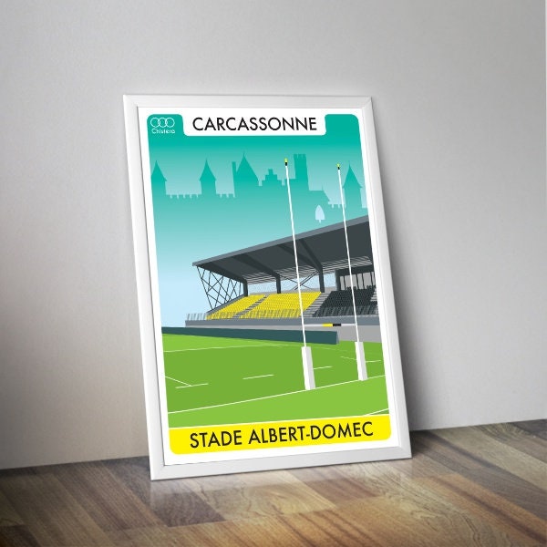 Affiche du stade de rugby de CARCASSONNE I Affiche Union sportive carcassonnaise