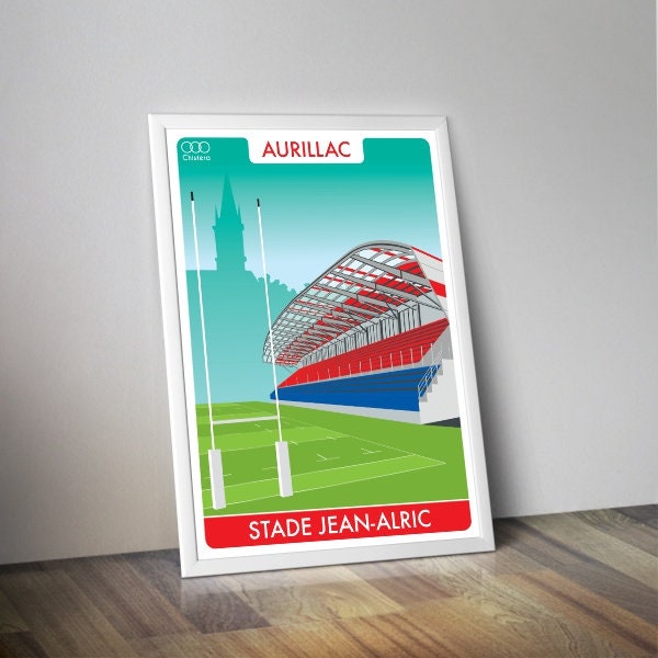 Affiche du stade rugby Aurillac I Stade Jean Alric I Stade de rugby