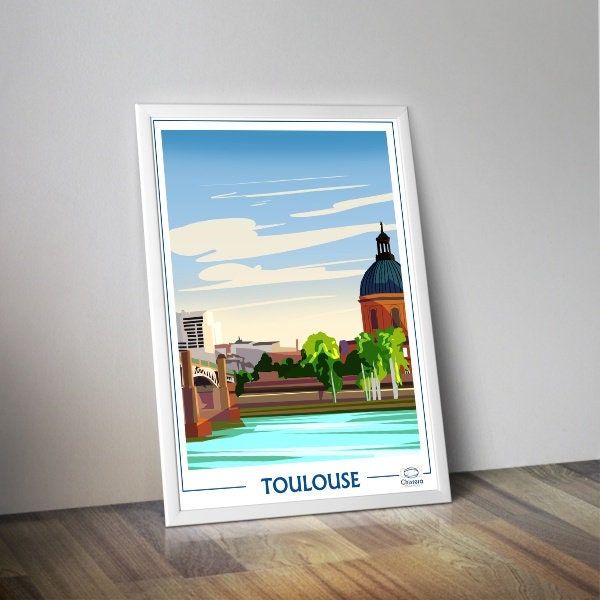 Affiche ville de Toulouse I Ville de France