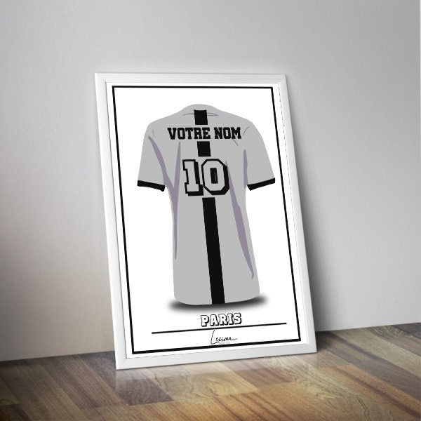 Affiche du maillot PARIS extérieur I Maillot foot I maillot Paris affiche I PSG