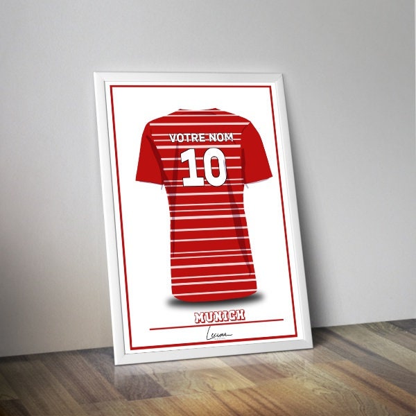 Affiche maillot Bayern de Munich I affiche football I Maillots sport