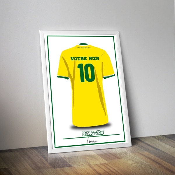 Affiche maillot Personnalisable foot Nantes I FC Nantes