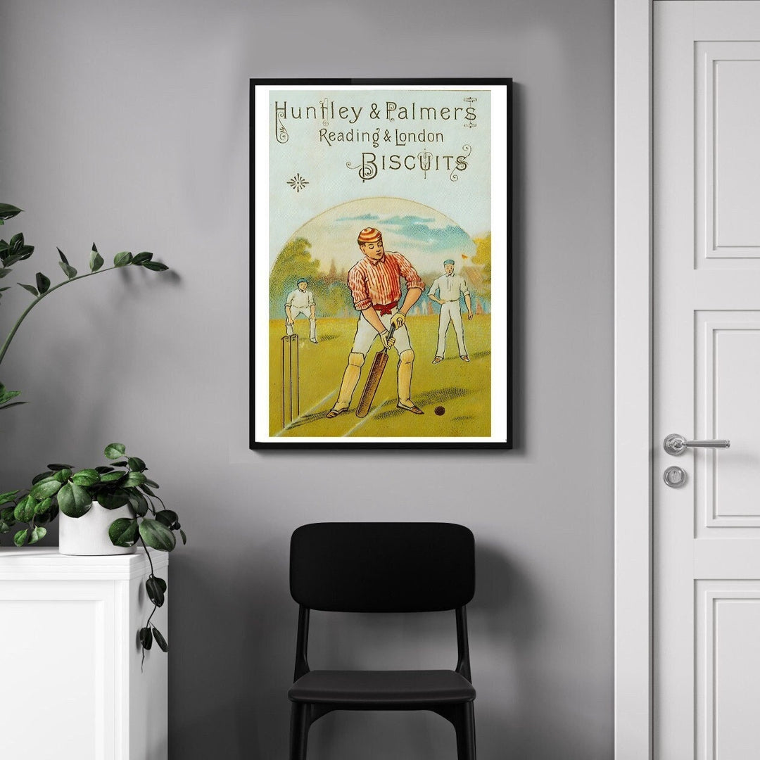 Affiche cricket vintage I Publicité rétro I Pub vintage I Affiche sport