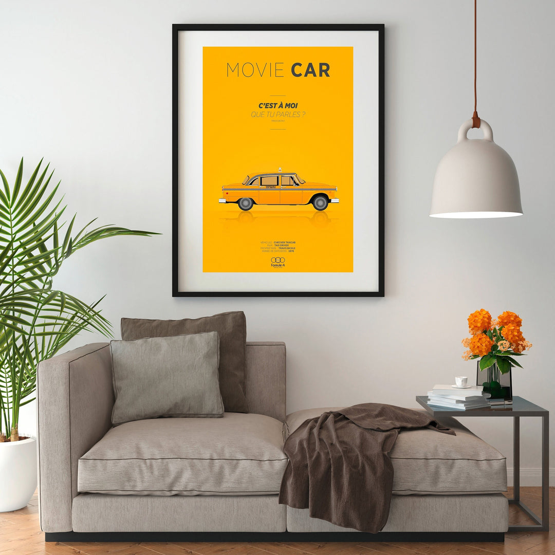 Affiche taxi driver I Film culte I Voiture de film I Taxi cab I Travis Bickle.