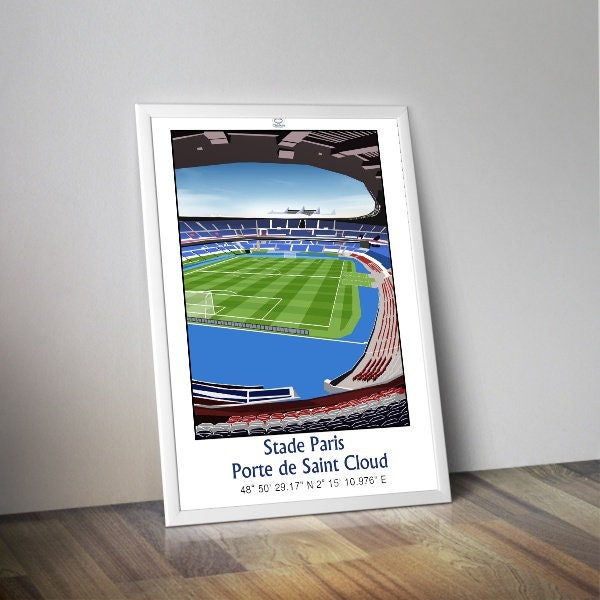Affiche Parc des Princes®™ I Affiche Paris I Affiche foot I Affiche PSG ®™