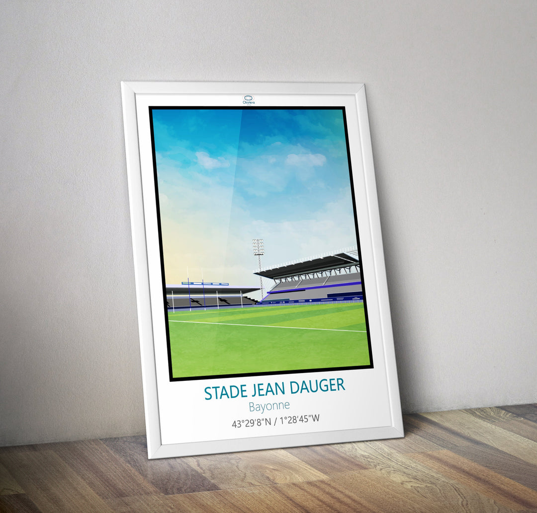 Affiche du stade Jean Dauger I Rugby Bayonne I Stade Bayonnais I Affiche rugby