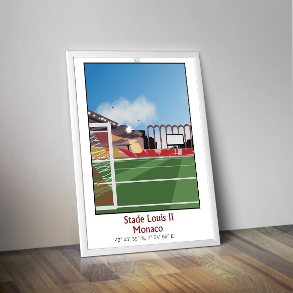 Affiche stade Louis II de MONACO I Stade de football I Affiche sportive