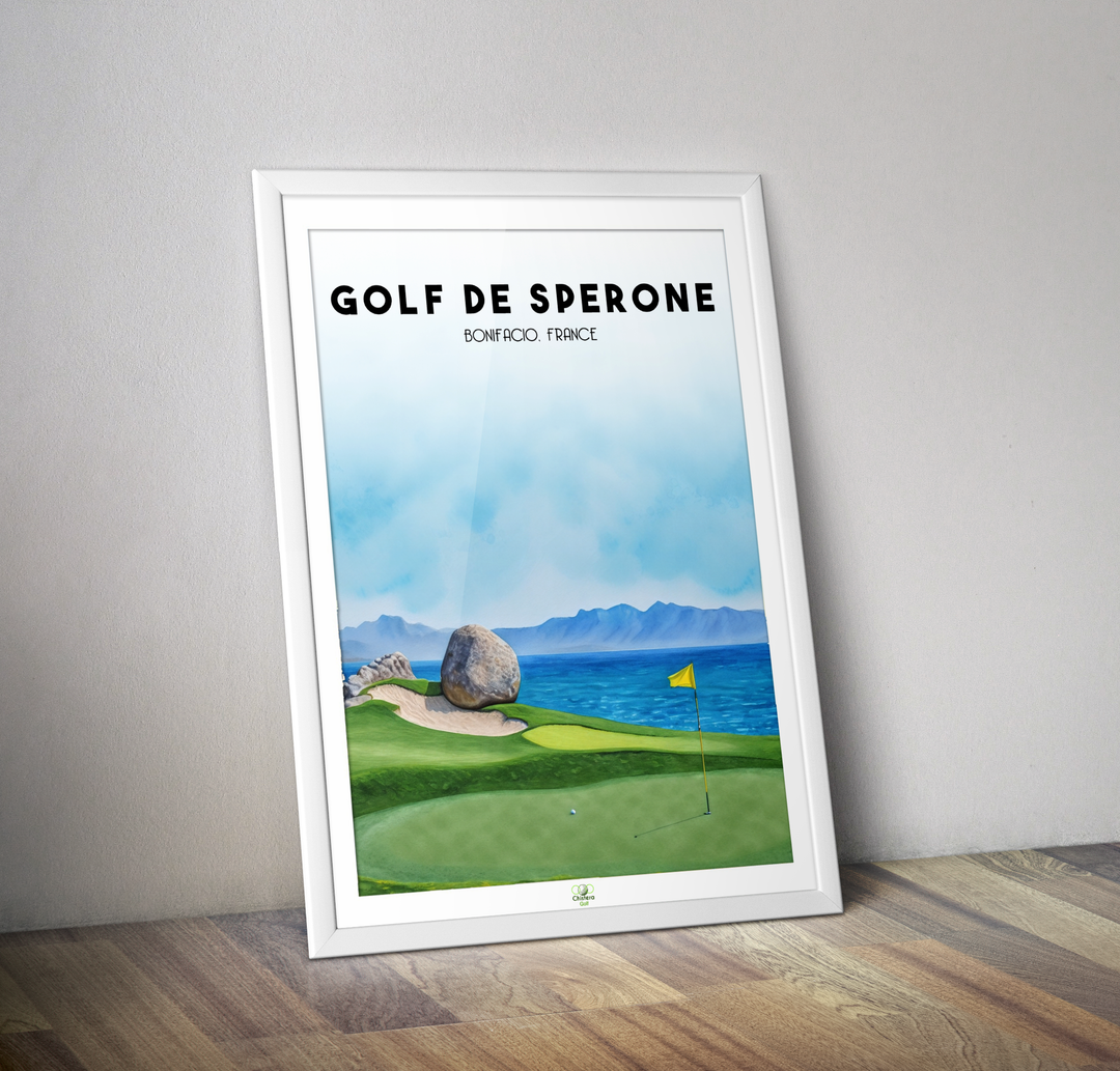 Affiche golf de Sperone I Golf Bonifacio I Golf Corse