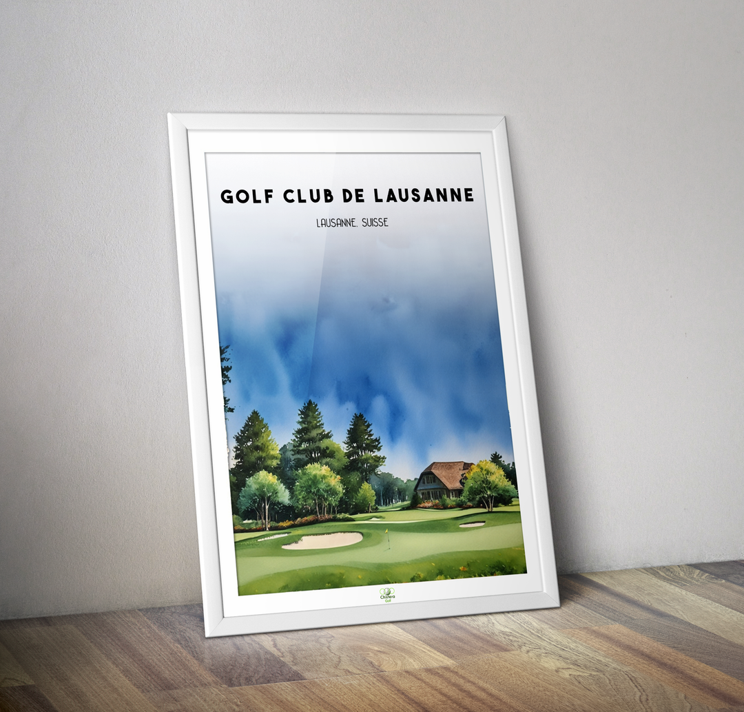 Affiche golf club de Lausanne I Golf Suisse