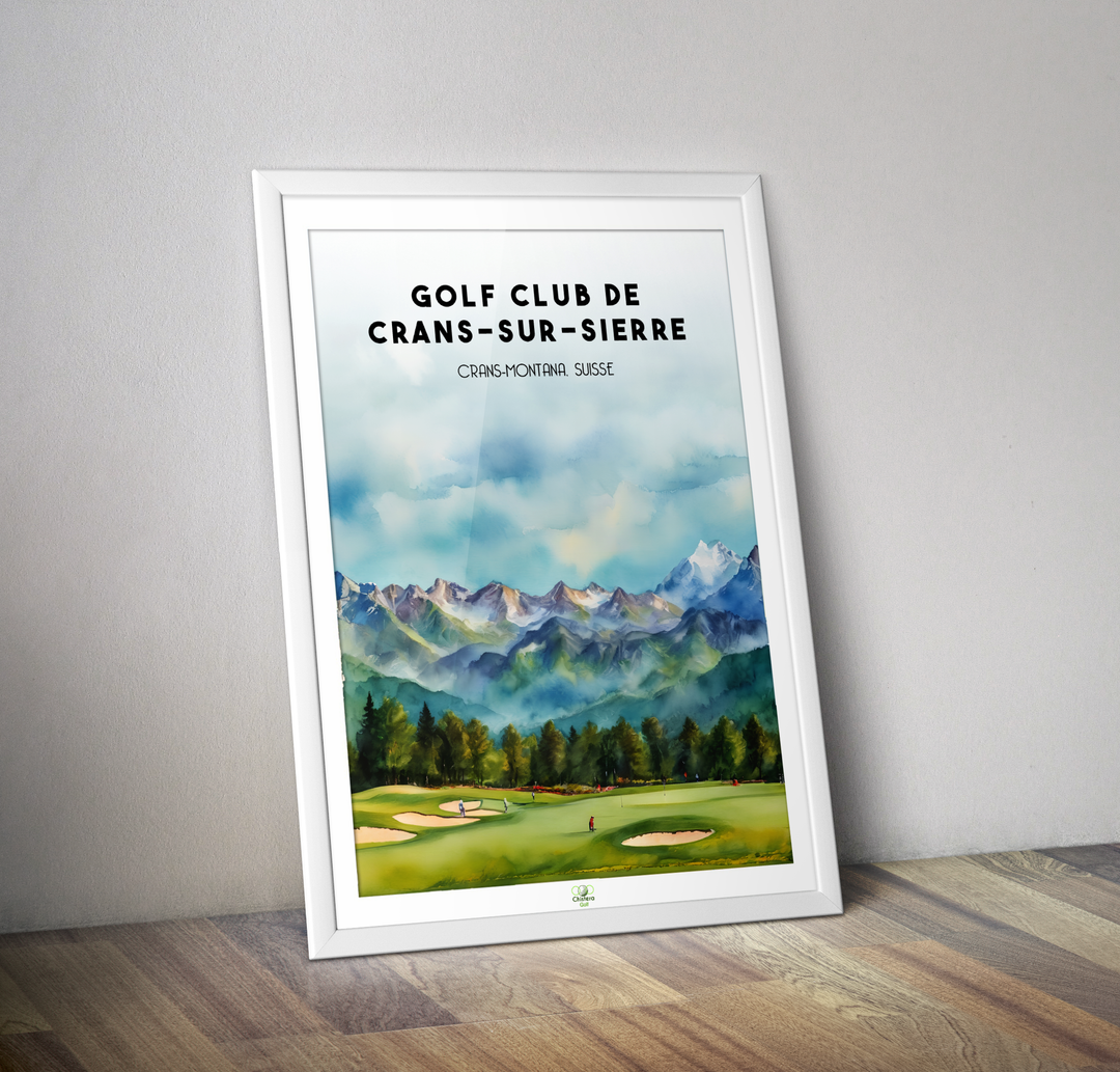 Affiche golf club de Crans sur Sierre I Golf Jack Nicklaus