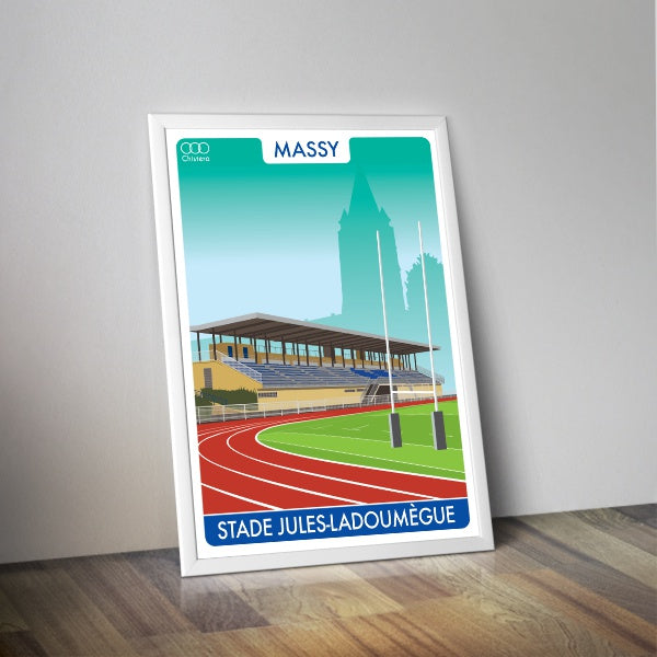 Affiche stade de Massy rugby I Affiche rugby I Stade de Massy rugby