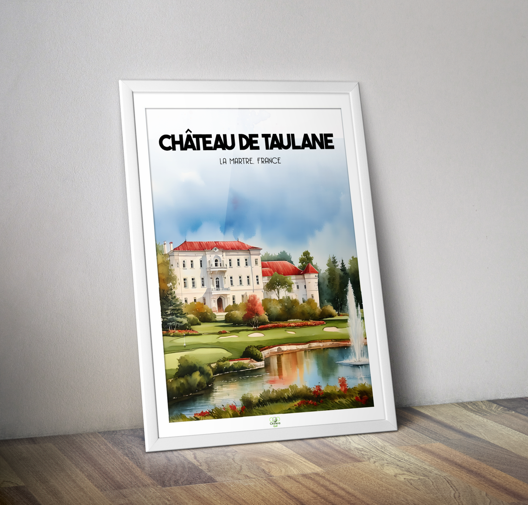 Affiche golf Château de Taulane I Affiche golf La Martre