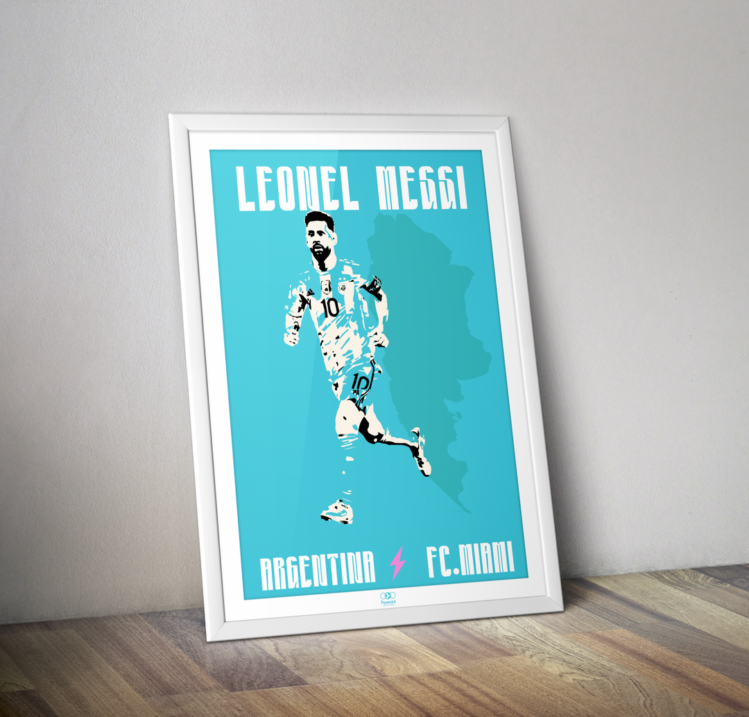 Affiche Lionel Messi I Affiche FC Miami I Affiche légende