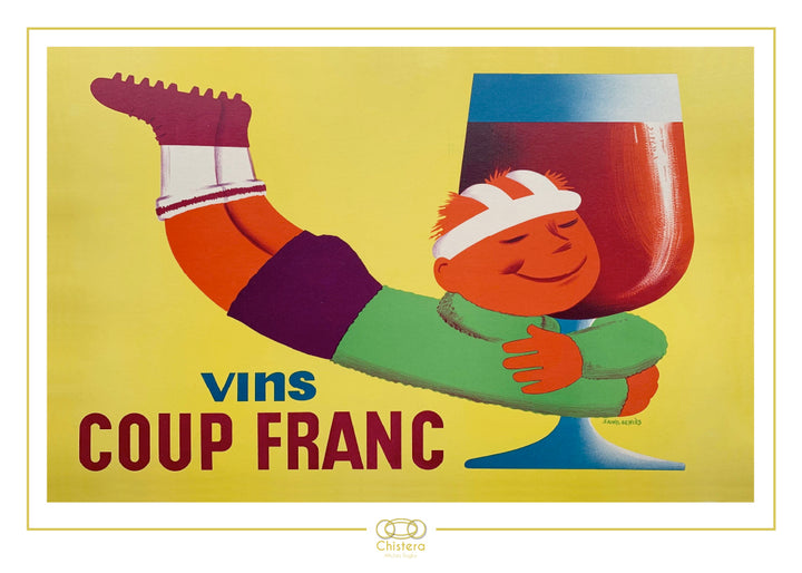 Affiche Coup franc I Publicité vintage I Rugby rétro