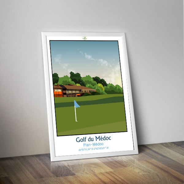 Affiche golf du Médoc I Golf Resort I Golf Bordeaux