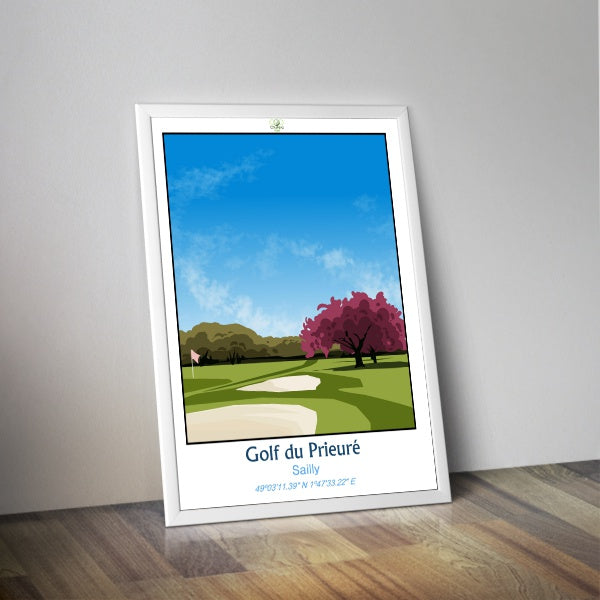 Affiche golf du Prieuré I Golf Sailly I Golf Fred Hawtree