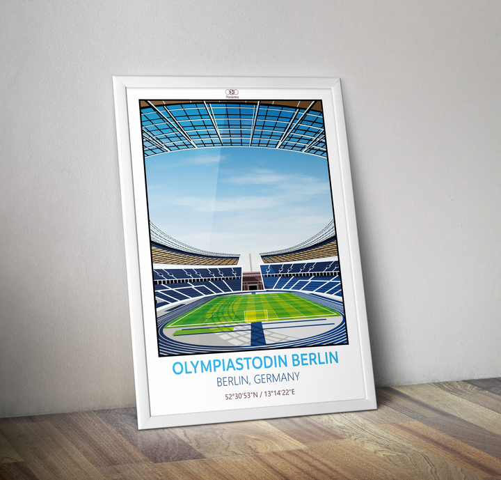 Affiche Stade olympique de Berlin I Affiche stade foot Allemand