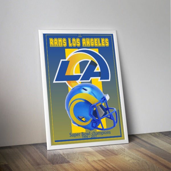 Affiche RAMS de Los Angeles I Affiche NFL I Affiche foot américain