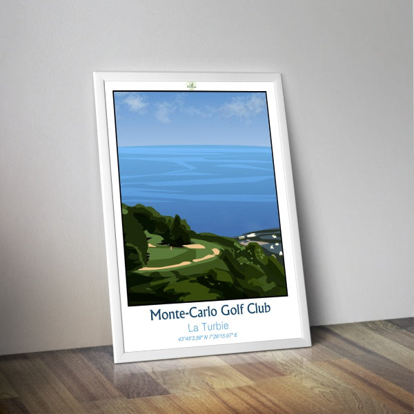 Affiche golf Monte Carlo I Affiche golf La Turbie