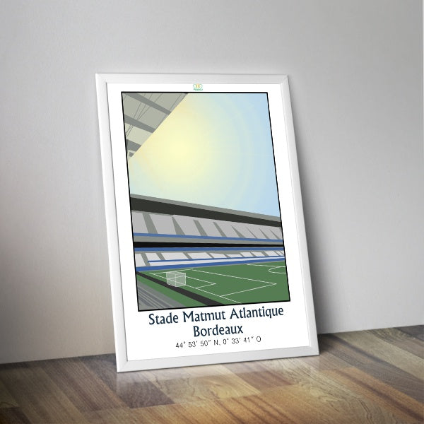 Affiche stade de foot de BORDEAUX