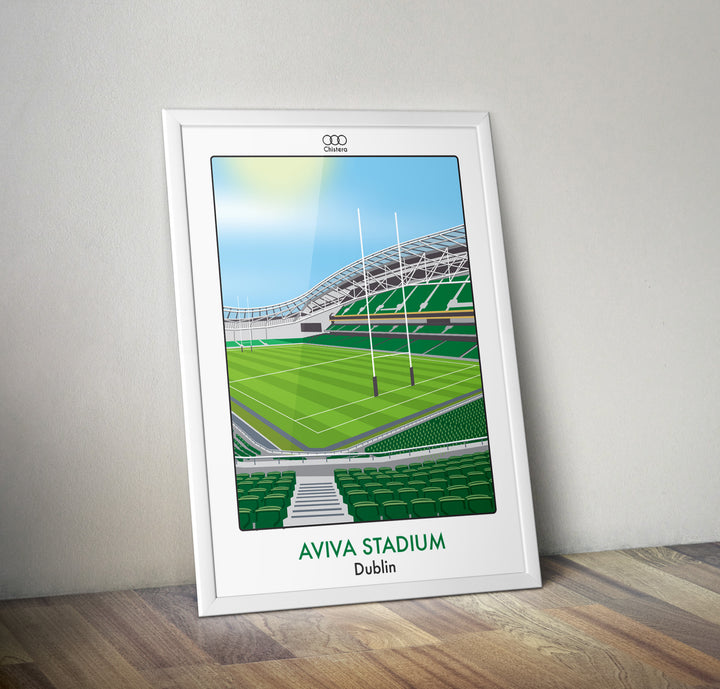 Affiche AVIVA stadium de DUBLIN