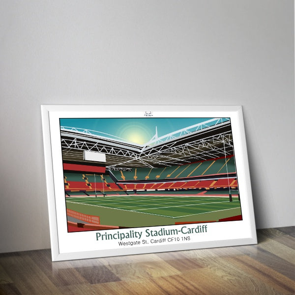 Affiche stadium de CARDIFF I Stade rugby I Stade anglais