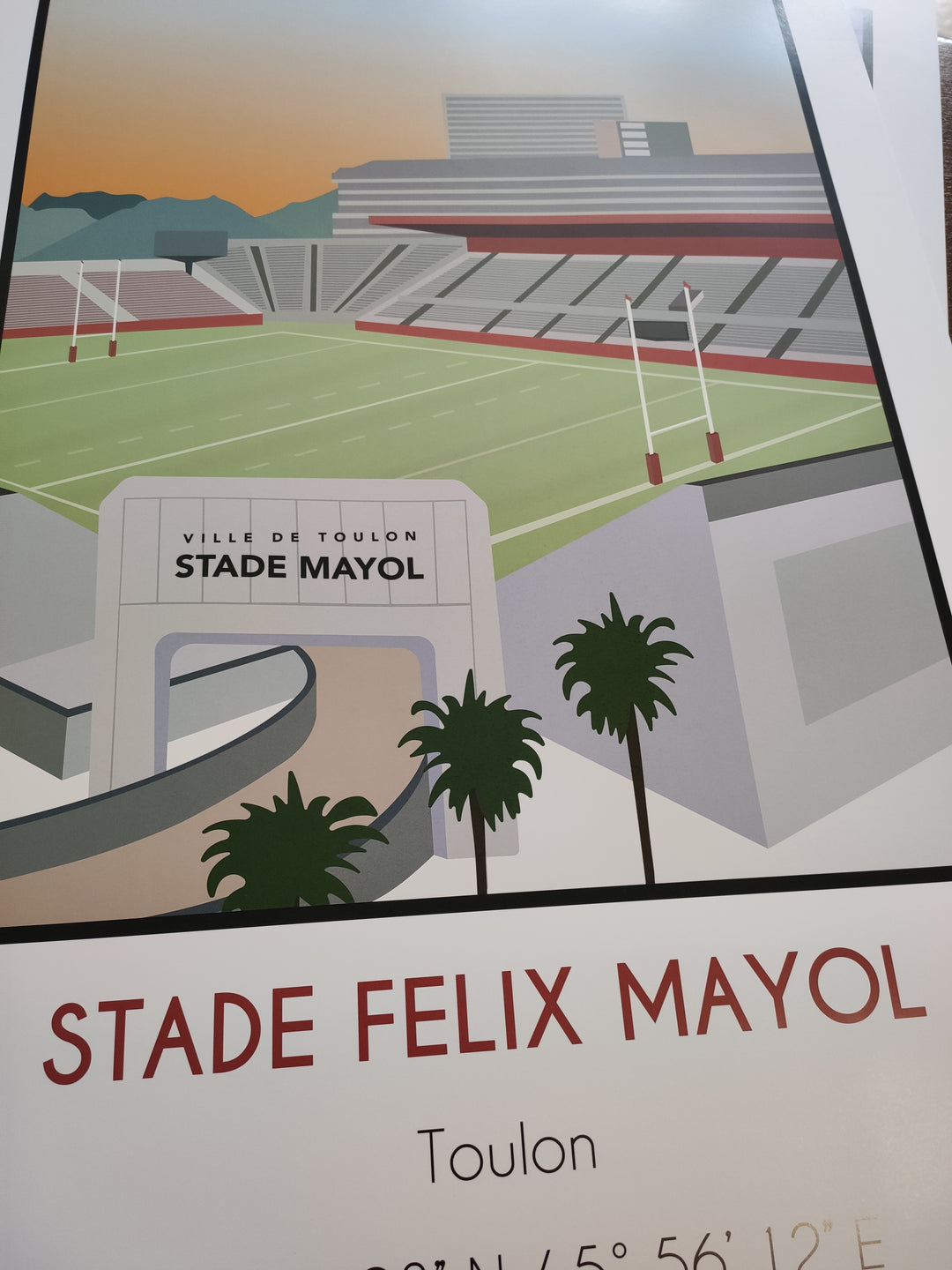 Stade Felix Mayol affiche déco