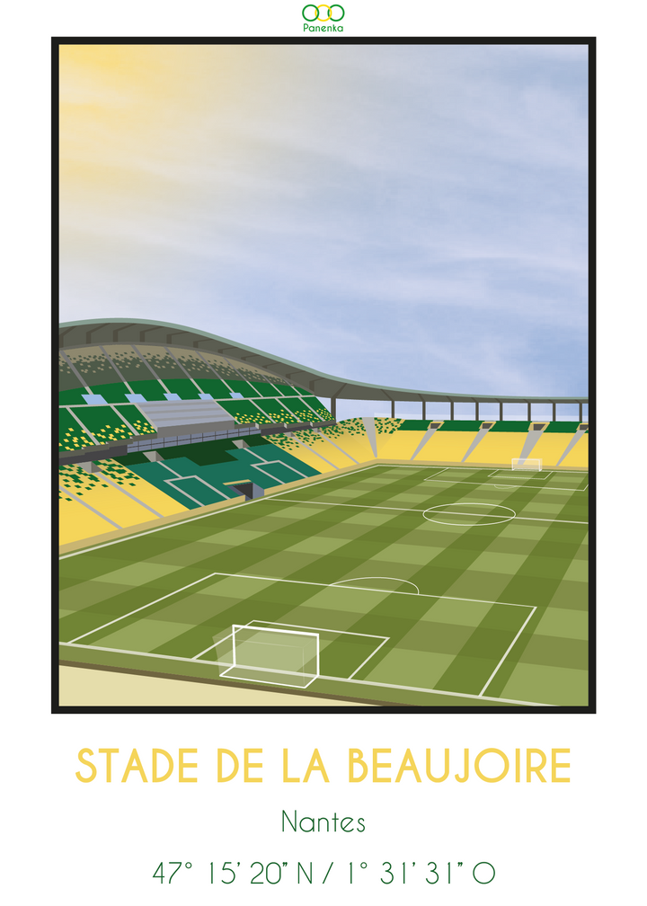 affiche déco poster football Nantes 