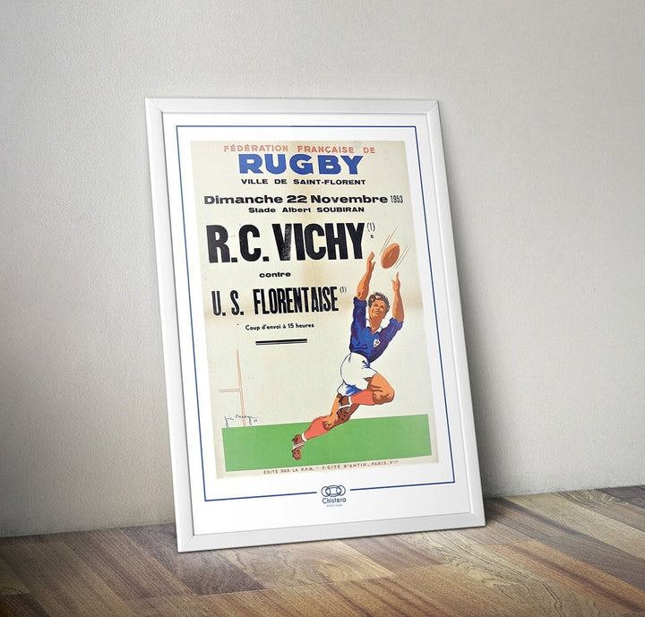 Affiche match rugby VICHY I Match rugby I Affiche rugby I RC Vichy rugby