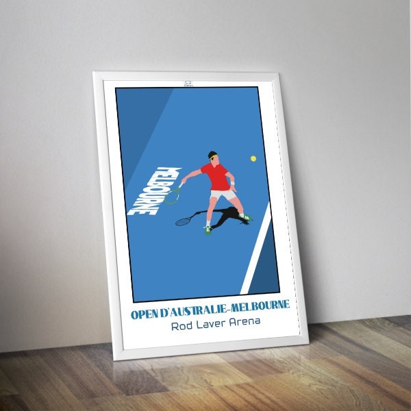 Affiche joueur tennis Open d'Australie I Affiche tennis