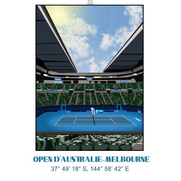 Affiche Open d'Australie® I tennis I Grand Chelem